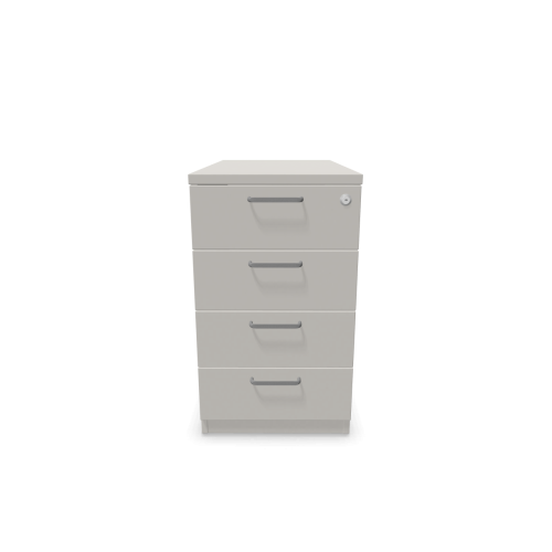 Контейнер с четири чекмеджета Easy Space 4D, 430х800х740мм, ПДЧ 18 мм, платинено сив 1