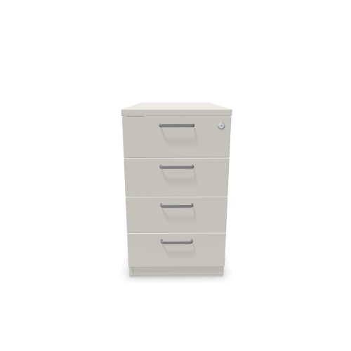 Контейнер с четири чекмеджета Easy Space 4D, 430х800х740мм, ПДЧ 18 мм, светлосив 1