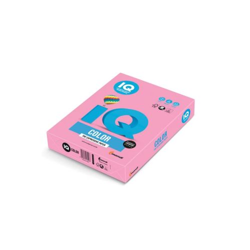 Копирен картон IQ Color, A4, 160 г, наситен цвят  Pink PI25, пакет 250 л.