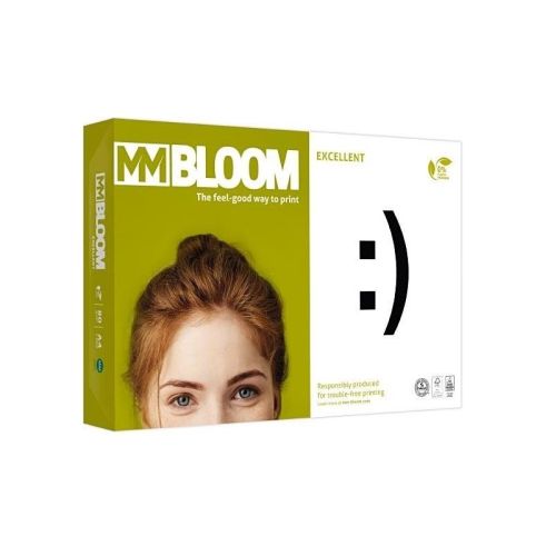 Копирна хартия Bloom Excellent, А4, 80 г, бяла, CIE белота 170, PEFC, пакет 500 л. 1