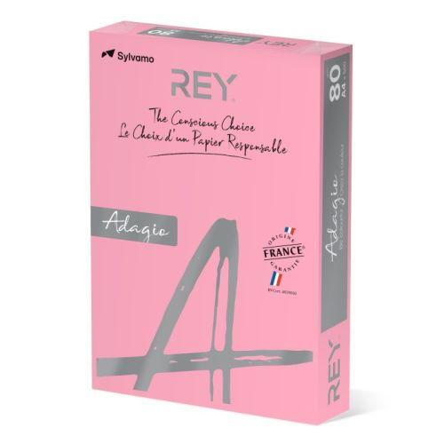 Копирна хартия REY Adagio, A4, 80 г, пастелен цвят Candy (05), пакет 500 л.