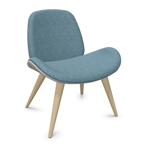 Кресло Tilkka, 4L LWM, 680х720х765 мм, основа бук, дамаска Blazer(4)KUZ1R/2Q, перлено ярко синьо 1