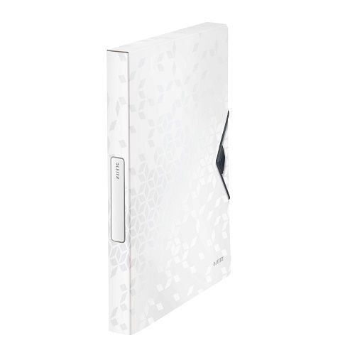 Кутия за документи с ластик LEITZ WOW, 250х330х30 мм, A4, РР, бяла 1