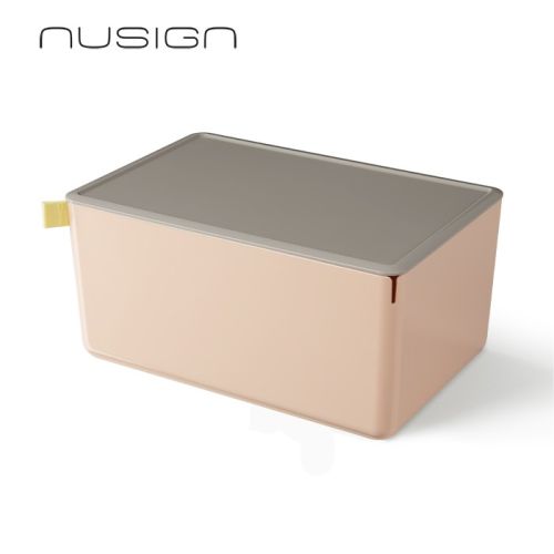 Кутия за съхранение Deli Nusign ENS130-5, с капак, 7.2 л, 317х212х153 мм, розова 1