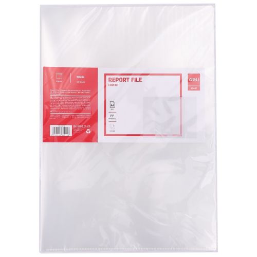 L-образен джоб Deli Start EF00112, A4, РР 120 mic, кристал, безцветен, 24 бр. — Joya.bg 1