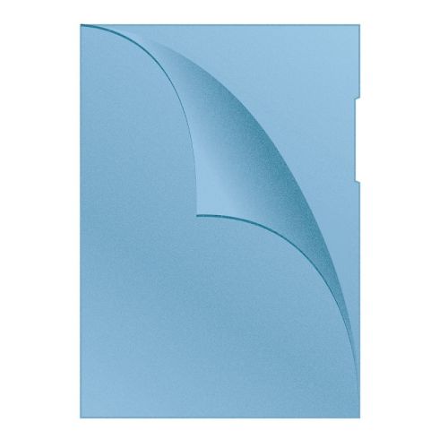 L-образен джоб Q-CONNECT, A4, РР 120 mic, мат, прозрачно син — Joya.bg