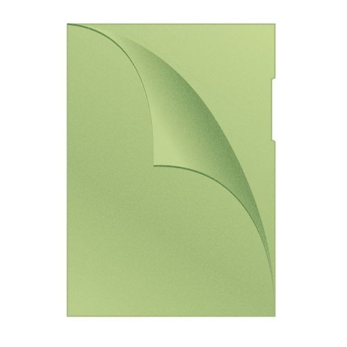 L-образен джоб Q-CONNECT, A4, РР 120 mic, мат, прозрачно зелен — Joya.bg