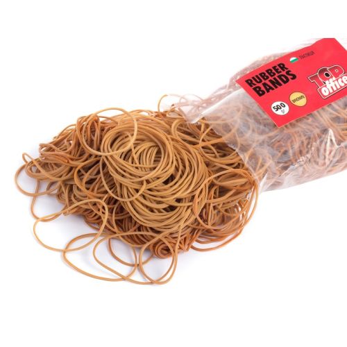 Ластици OFFICE PRODUCTS, каучукови, ф50 мм, 1.5х1.5 мм, натурален цвят, опаковка 500 г — Joya.bg 1