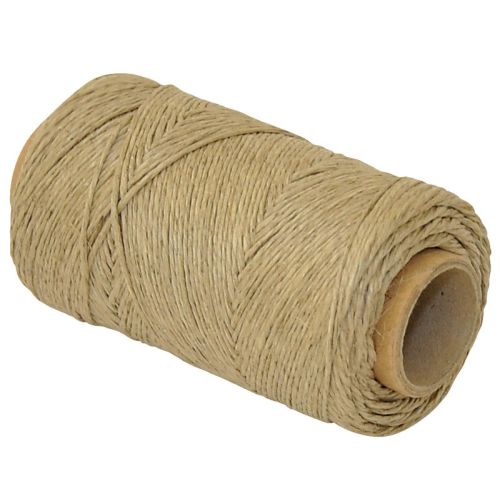 Ленен конец Q-CONNECT, восъчен, 100 г, ролка 120 м, кафяв