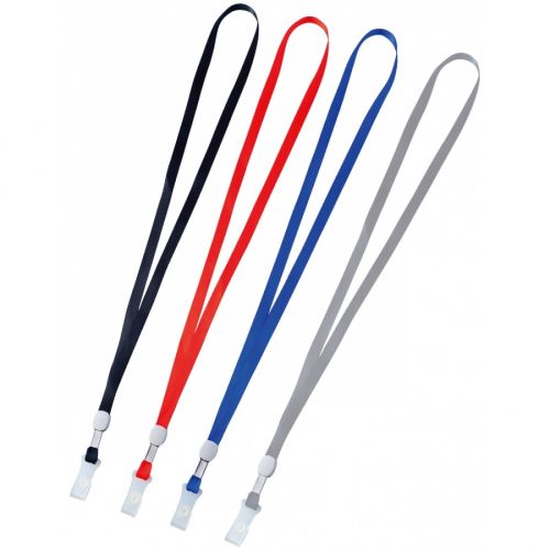 Лента за бадж Deli Extend E5764, с клипс, дължина 480 мм, текстилна, синя — Joya.bg