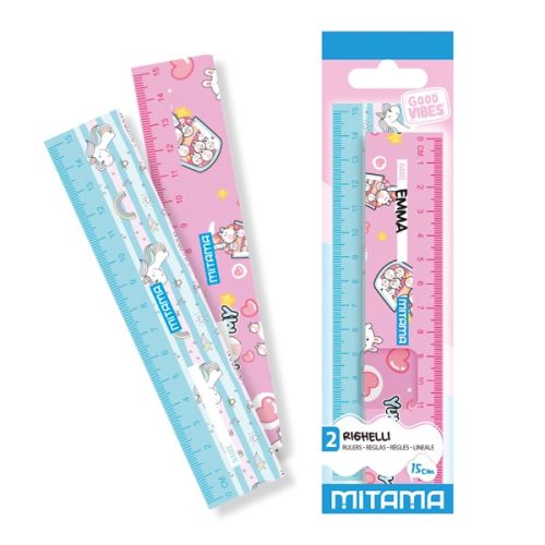 Линии 15 см MITAMA Good Vibes, за момиче, опаковка 2 бр. 1