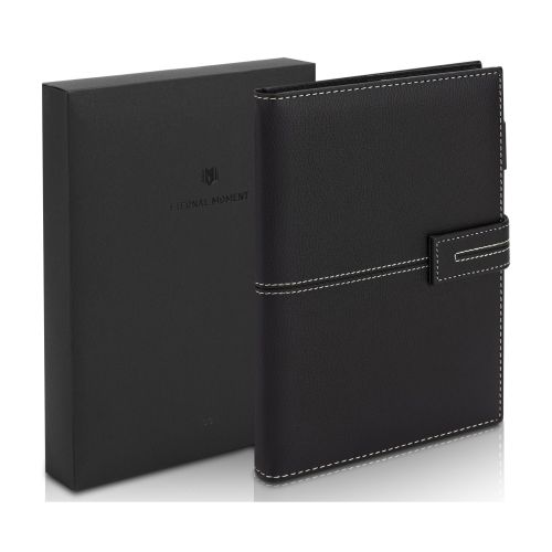 Луксозен комплект Deli бележник А5 и метална химикалка в кутия EN139L, сив — Joya.bg 1