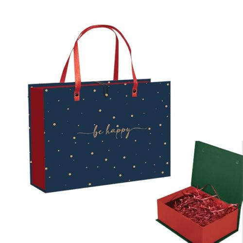 Луксозна кутия за подаръци преносима LASTVA Noel, с дръжки, 250x180x80 мм — Joya.bg