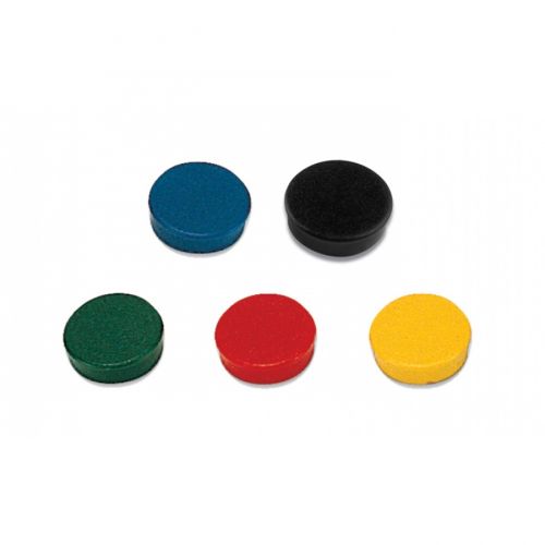 Магнити за бяла дъска Bi-Office, усилени, цветни, Ф15 мм, 10 бр. — Joya.bg