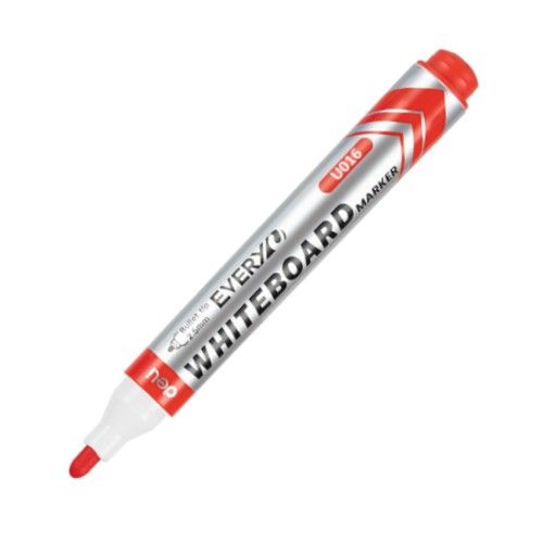 Маркер за бяла дъска Deli EveryU EU016-RD, объл връх 2.5 мм, червен — Joya.bg 1