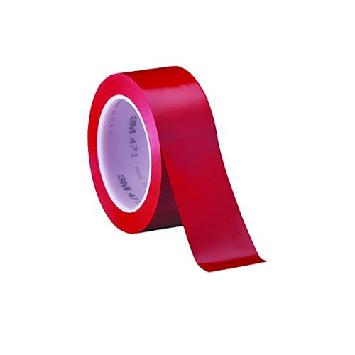 Маркираща предпазна лента за повърхности 3М Vinyl 471, 50 мм х 33 м, самозалепваща, червена — Joya.bg 1