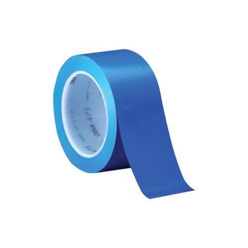 Маркираща предпазна лента за повърхности 3М Vinyl 471, 50 мм х 33 м, самозалепваща, синя — Joya.bg 1