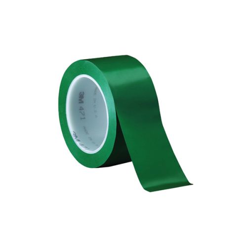 Маркираща предпазна лента за повърхности 3М Vinyl 471, 50 мм х 33 м, самозалепваща, зелена — Joya.bg 1