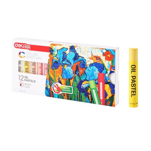 Маслени пастели Deli Color Emotion EC306-12, 12 цвята 1