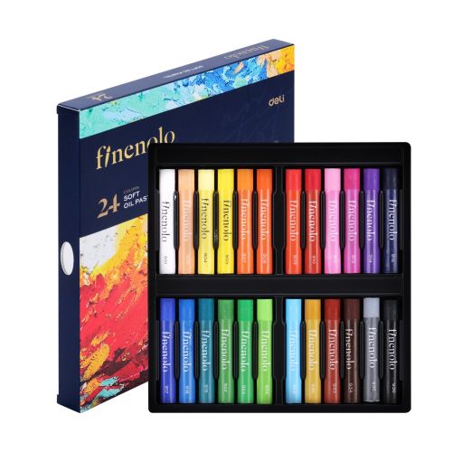 Маслени пастели Deli Finenolo EC212-24, 24 цвята — Joya.bg 1