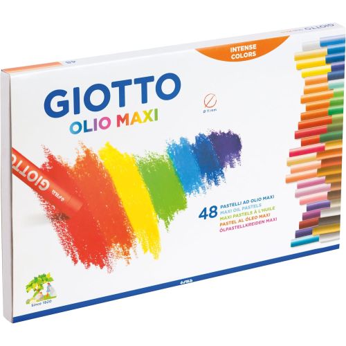 Маслени пастели GIOTTO OLIO MAXI, ф 11 мм, 70 мм, 48 цвята 1