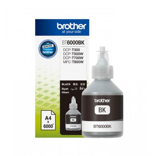Мастилена бутилка Brother Black BT-6000 за DCP-T300/DCP-T500W/DCP-T700W/MFC-T800W, 6000 к. — Joya.bg