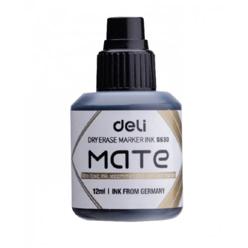 Мастило за маркер за бяла дъска Deli Mate S630, 12 мл, черно — Joya.bg 1