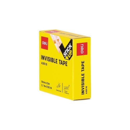 Матово тиксо Deli Stick Up Invisible E30110, 18 мм х 33 м, акрилно, невидимо, в кутия — Joya.bg 1