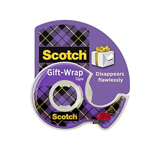 Матово тиксо Scotch Gift Wrap, 19 мм х 7.5 м, невидимо, с диспенсър — Joya.bg 1