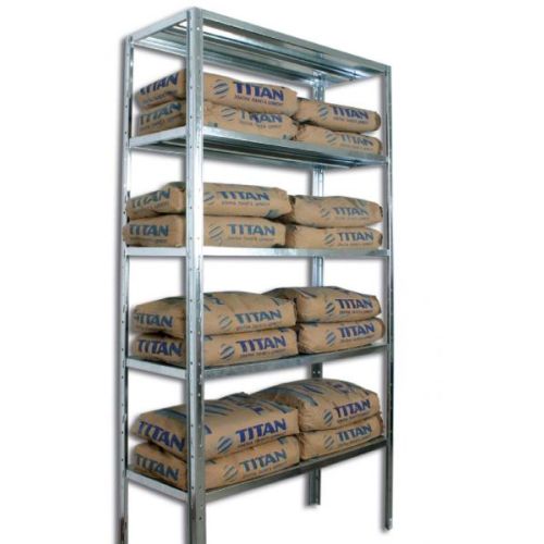 Метален стелаж Промет S3 , 2000x1000x500 мм, 5 рафта, цвят цинк