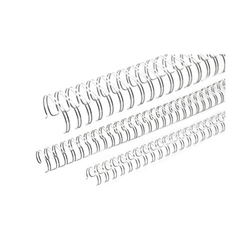 Метални гребени за подвързване RENZ , 2:1, 1/2&quot;, 12.7 мм, сребърни, 100 бр. 1