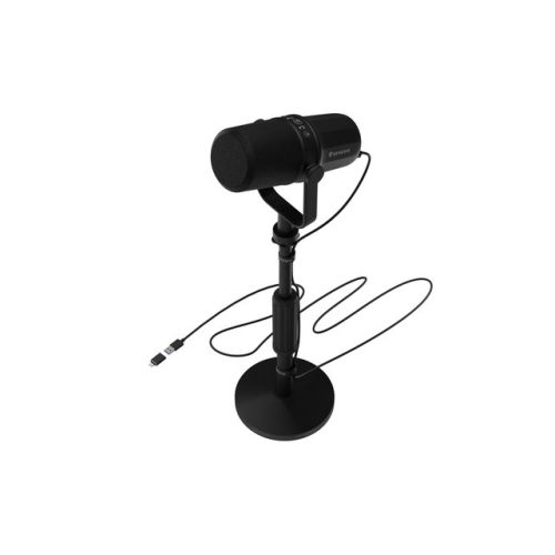 Микрофон Genesis Radium 750D, за компютър, със стойка, USB-C, черен 1