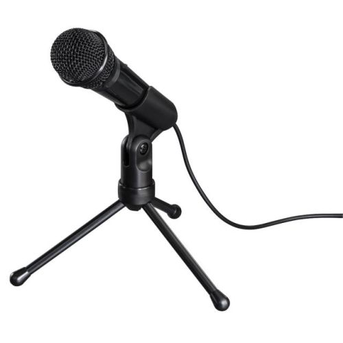 Микрофон HAMA MIC-P35 Allround, за компютри, аудио жак 3.5 мм, черен 1