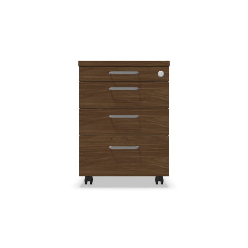 Мобилен контейнер с четири чекмеджета Easy Space 3D PD, 430х600х600мм, ПДЧ 18 мм, орех Линкълн 1