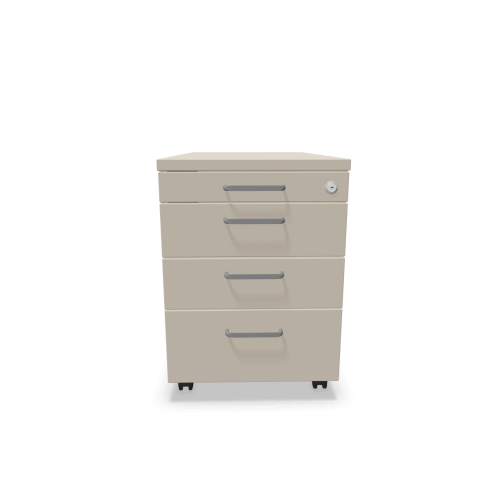 Мобилен контейнер с четири чекмеджета Easy Space 3D PD, 430х800х600мм, ПДЧ 18 мм, кашмир 1