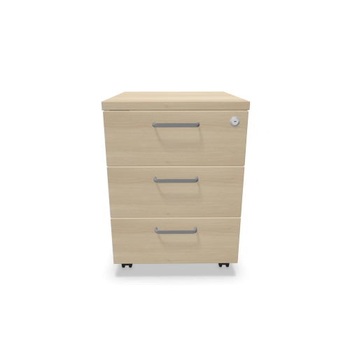 Мобилен контейнер с три чекмеджета Easy Space 3D, 430х480х600мм, ПДЧ 18 мм, акация 1