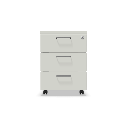 Мобилен контейнер с три чекмеджета Easy Space 3D, 430х480х600мм, ПДЧ 18 мм, бял 1