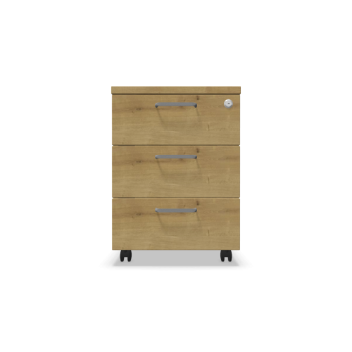 Мобилен контейнер с три чекмеджета Easy Space 3D, 430х480х600мм, ПДЧ 18 мм, дъб Хамилтън 1