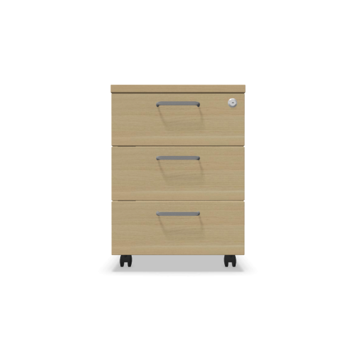 Мобилен контейнер с три чекмеджета Easy Space 3D, 430х480х600мм, ПДЧ 18 мм, дъб Кайзерберг 1