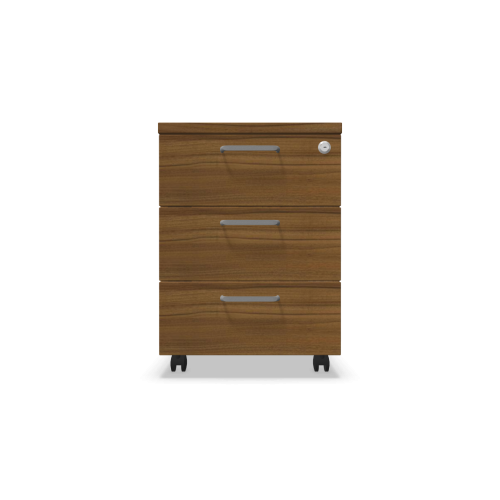 Мобилен контейнер с три чекмеджета Easy Space 3D, 430х480х600мм, ПДЧ 18 мм, орех Дижон 1