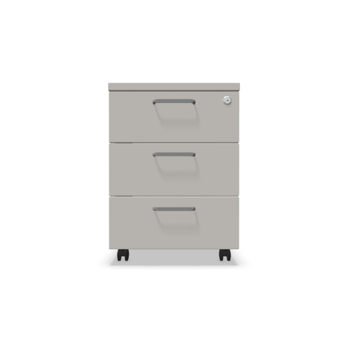 Мобилен контейнер с три чекмеджета Easy Space 3D, 430х480х600мм, ПДЧ 18 мм, платинено сив 1