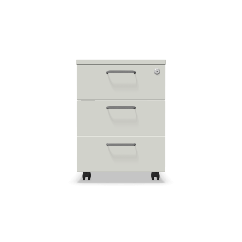 Мобилен контейнер с три чекмеджета Easy Space 3D, 430х600х600мм, ПДЧ 18 мм, бял 1