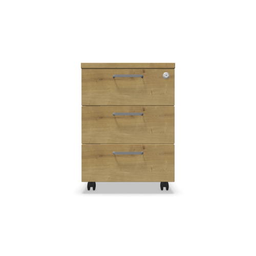 Мобилен контейнер с три чекмеджета Easy Space 3D, 430х600х600мм, ПДЧ 18 мм, дъб Хамилтън 1