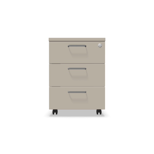 Мобилен контейнер с три чекмеджета Easy Space 3D, 430х600х600мм, ПДЧ 18 мм, кашмир 1