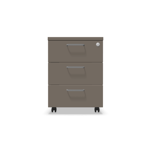 Мобилен контейнер с три чекмеджета Easy Space 3D, 430х600х600мм, ПДЧ 18 мм, трюфел 1