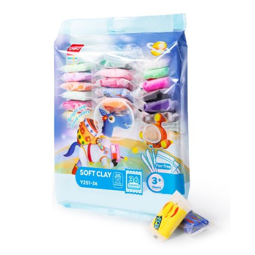 Моделин Deli Genius EY251-36, с инструменти, 36 цвята х 6 г — Joya.bg 1