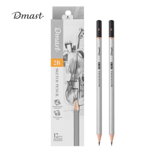 Молив без гума Deli Dmast EC392-2B, шестоъгълно тяло, 2B — Joya.bg 1