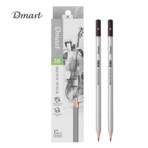 Молив без гума Deli Dmast EC392-3B, шестоъгълно тяло, 3B — Joya.bg 1