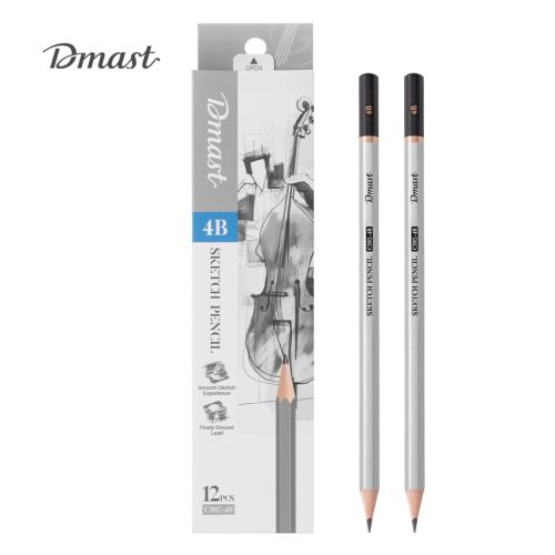 Молив без гума Deli Dmast EC392-4B, шестоъгълно тяло, 4B — Joya.bg 1