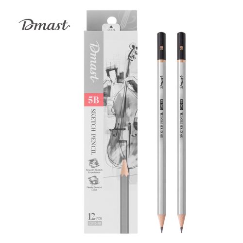 Молив без гума Deli Dmast EC392-5B, шестоъгълно тяло, 5B — Joya.bg 1